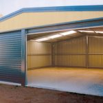 9.00 x 5.00m steel double garage - double garages - bonds garages XSEXLPO