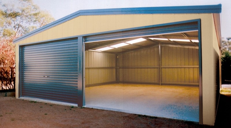 9.00 x 5.00m steel double garage - double garages - bonds garages XSEXLPO