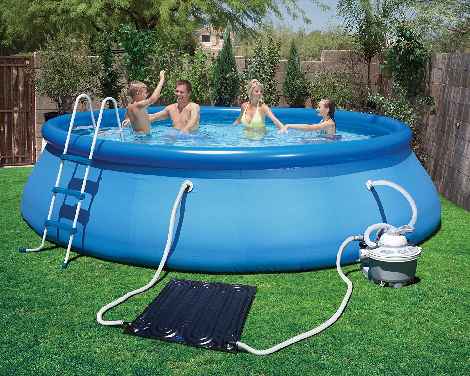 above ground pool amazon.com : blue wave ns6012 solarpro ez mat solar heater for above VVITKLF