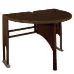 adena wicker folding patio table MVJGHDC