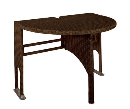 adena wicker folding patio table MVJGHDC