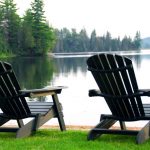 adirondack chairs by water HQBFZVL