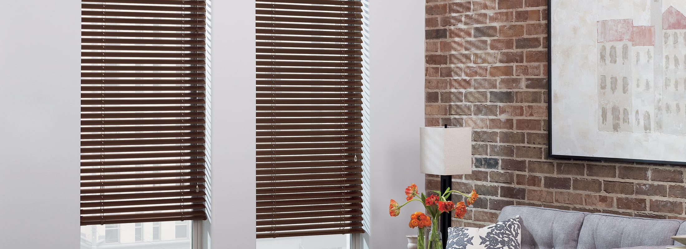 aluminum blinds in macro aluminum venetian bronze brushed - modern precious LCYNVDP