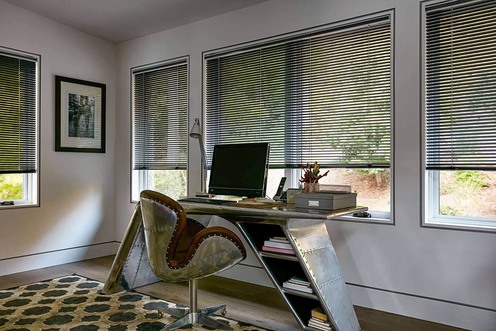 aluminum blinds softlook designer aluminum mini blind had a sleek design for a clean CFDPZRO