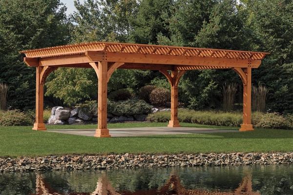 amish kingston cedar pergola kit NUDTDME