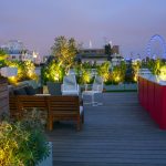 an urban panorama. this expansive, contemporary roof garden ... IVSLJVZ