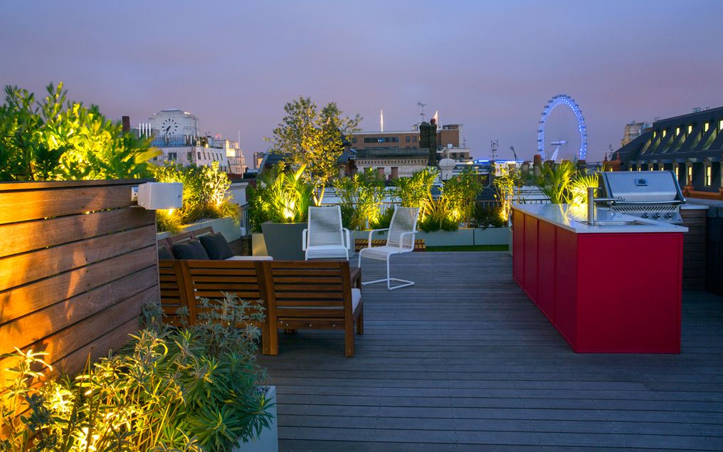 an urban panorama. this expansive, contemporary roof garden ... IVSLJVZ