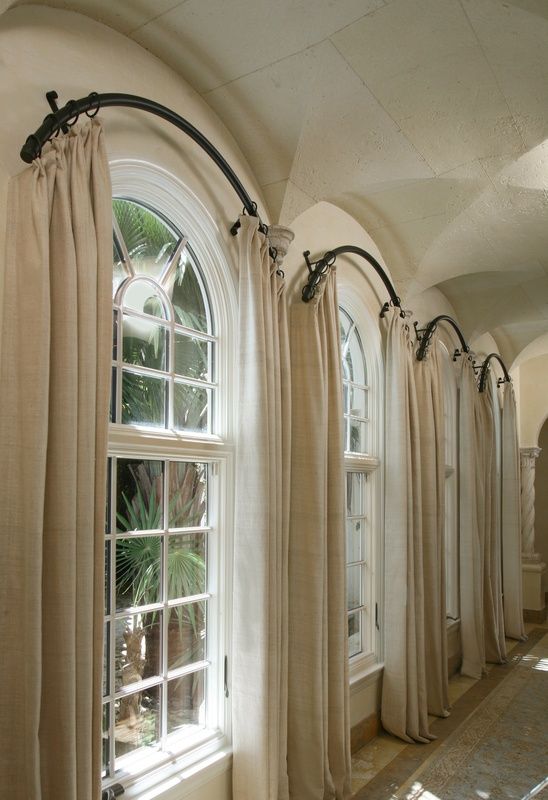 arched window treatments le fer forge - experience the le fer forge difference- custom rods QPIRBYH