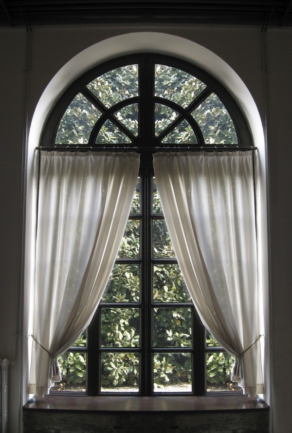 arched window treatments making a curtain for an arched window | thriftyfun UQFKYRV