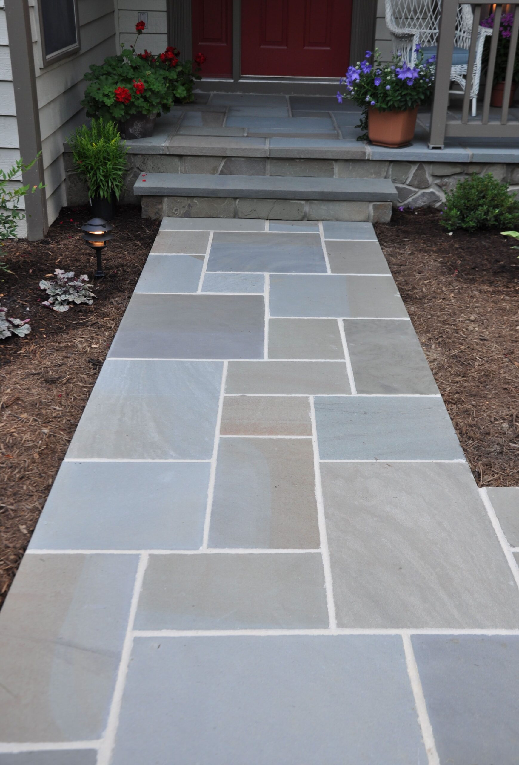 awesome bluestone pavers for pathway in patio design ideas: charming  walkways MJNDIYC