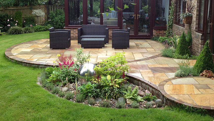 awesome garden patio ideas uk patio design and natural stone walling BUXWBUA