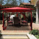 backyard canopy quictent metal hardtop gazebo canopy backyard shelter watereproof with mesh  screen UHJOOSF