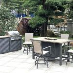 backyard creations 7 piece entertainment patio set at furniture table ZGYQYLX