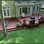 backyard decks multi level deck STHXIWF