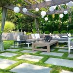 backyard design ideas transitional backyard patio photo in san francisco with a pergola JQZBSXU