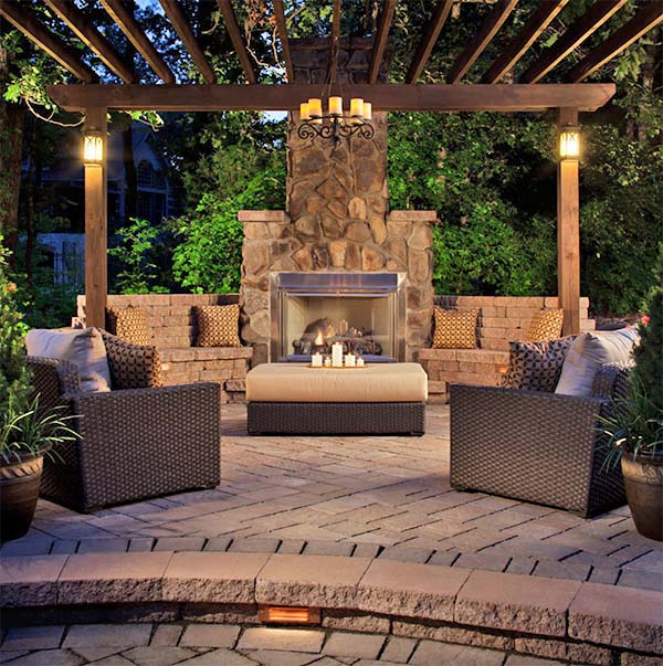 backyard fireplace 53 most amazing outdoor fireplace designs ever SQLOKWP