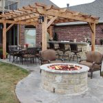 backyard fireplace featured in indoors out episode  CWBXORF