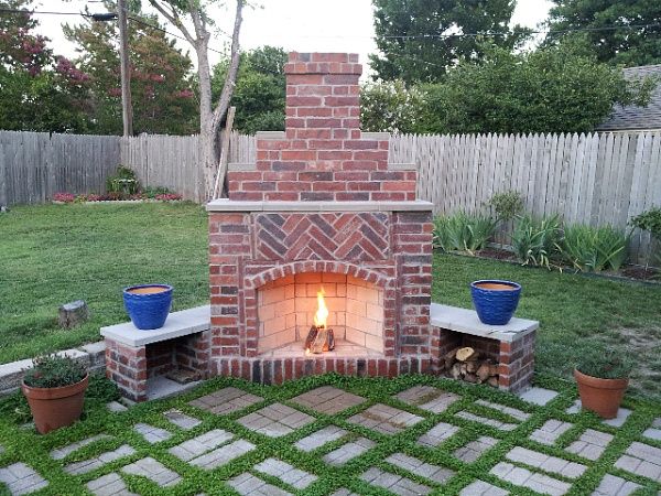 backyard fireplace small outdoor brick fireplaces | related post from diy outdoor fireplace EEMUWTS