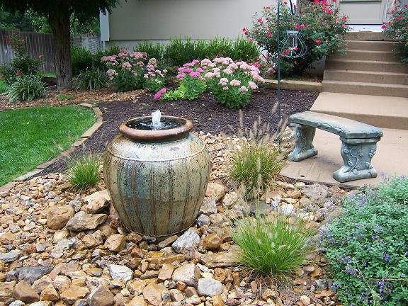 backyard garden fountains LUGWWNB