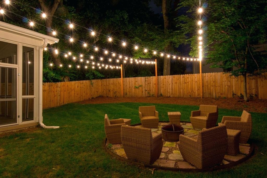 backyard lights porch string lights colored deck backyard home depot DONHUWO