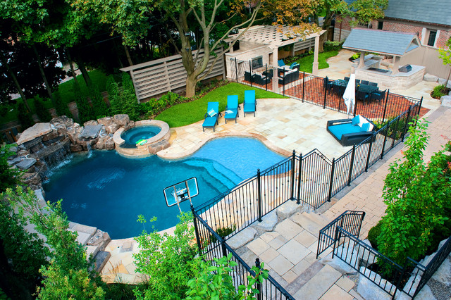 backyard pools a backyard pool oasis traditional-pool EJJJCKV