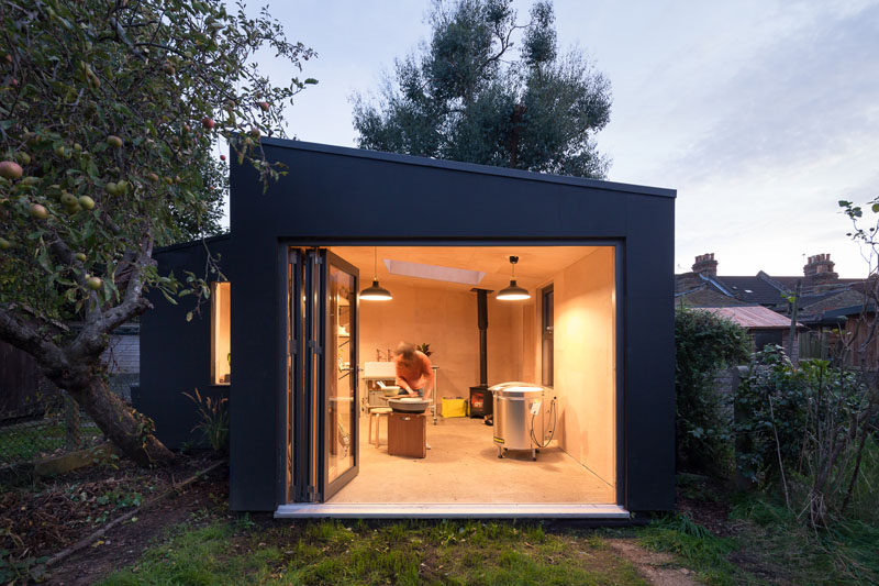 backyard shed british firm grey griffiths architects have designed a modern backyard  pottery EVFJLJL