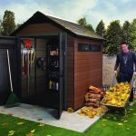 backyard shed keter plastic composite outdoor storage shed XDLTZZH