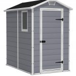 backyard storage sheds amazon.com : keter manor large 4 x 6 ft. resin outdoor backyard RRMPHKY