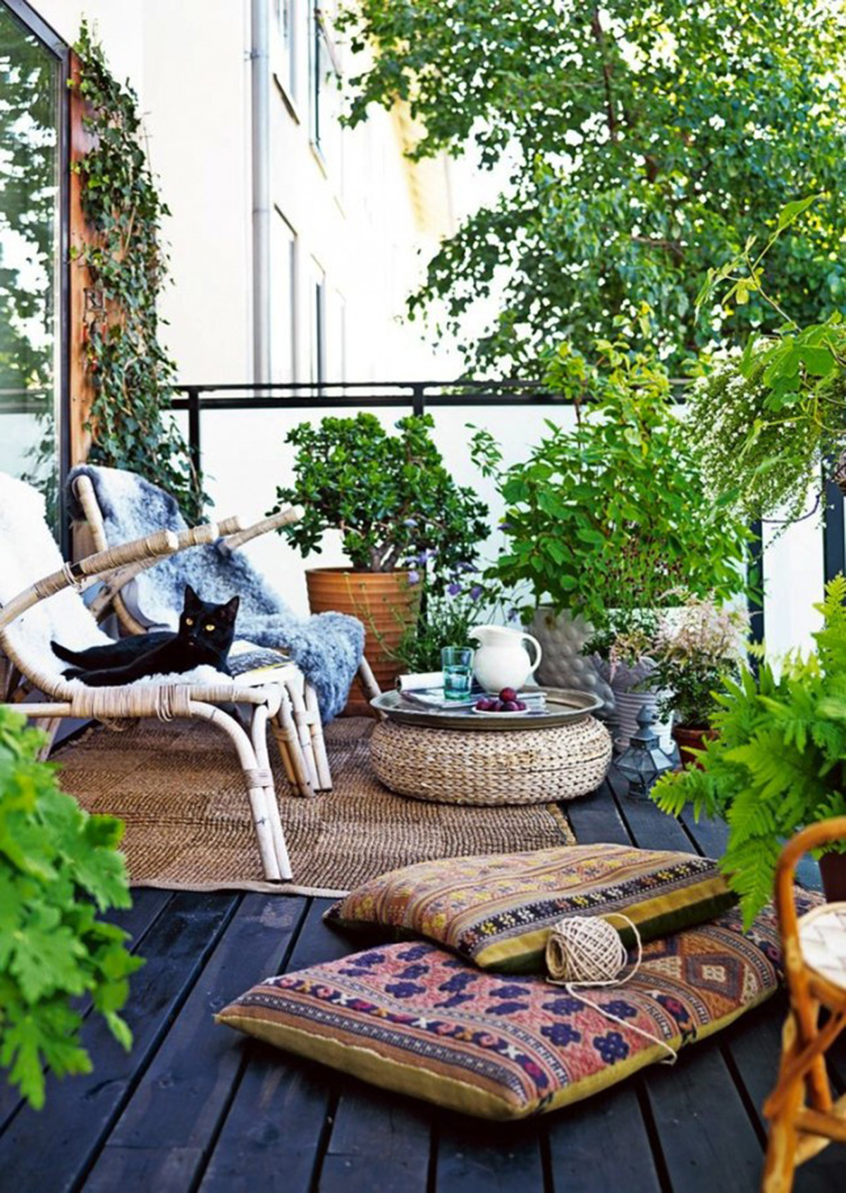 balcony garden ideas 8. private oasis PATNDJH