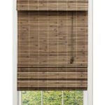 bamboo roman shades blinds - shades driftwood (brown) flatweave bamboo roman shade - 36 in. RHNWDRI