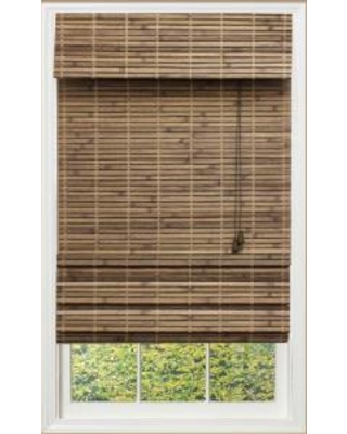 bamboo roman shades blinds - shades driftwood (brown) flatweave bamboo roman shade - 36 in. RHNWDRI