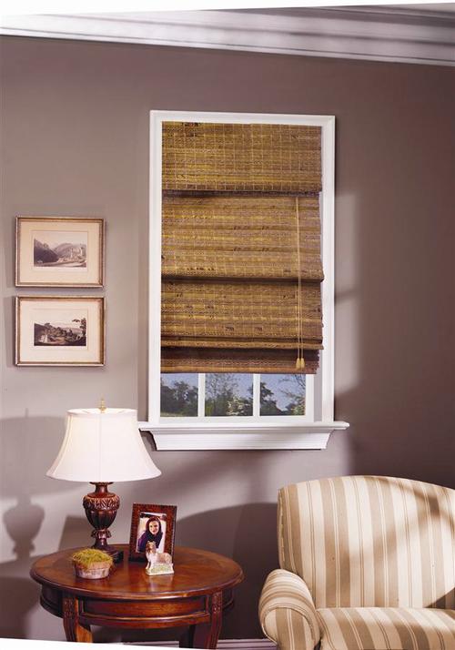 bamboo roman shades havana bamboo roman shade in pecan finish OHOKLIH