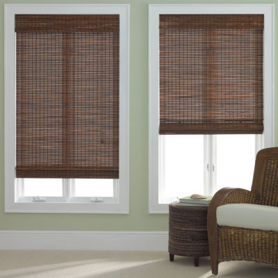 bamboo roman shades jcpenney home™ bamboo woven wood roman shade OGHSJAV