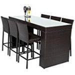 bar height patio set tk classics napa-bartable-withback-6 7 piece napa bar table set with BFNWAOH