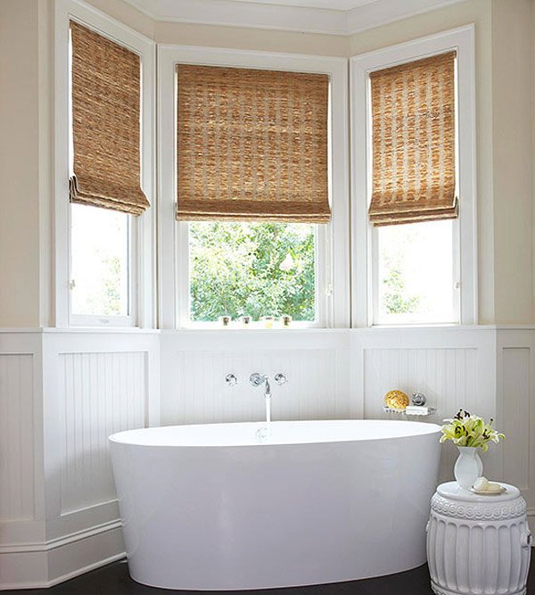 bathroom window treatments woven window fix RWKFMQR