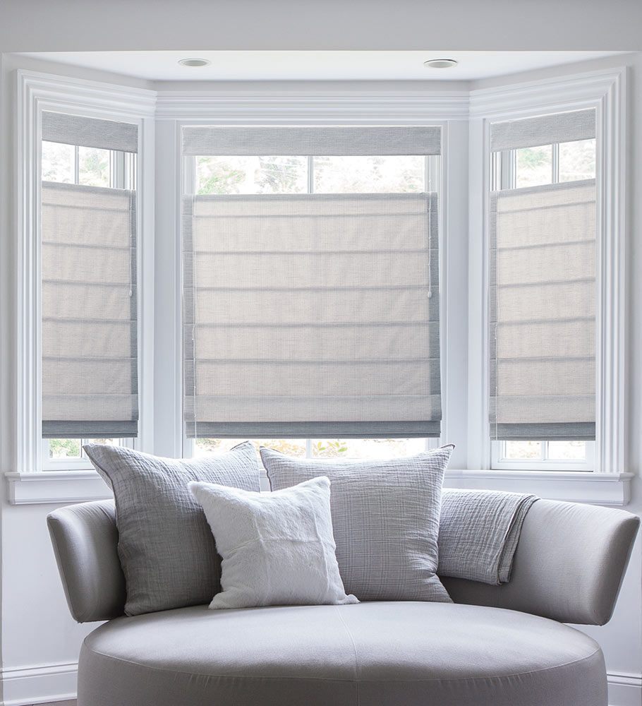 bay window blinds blinds.com classic roman shades NEYATJZ