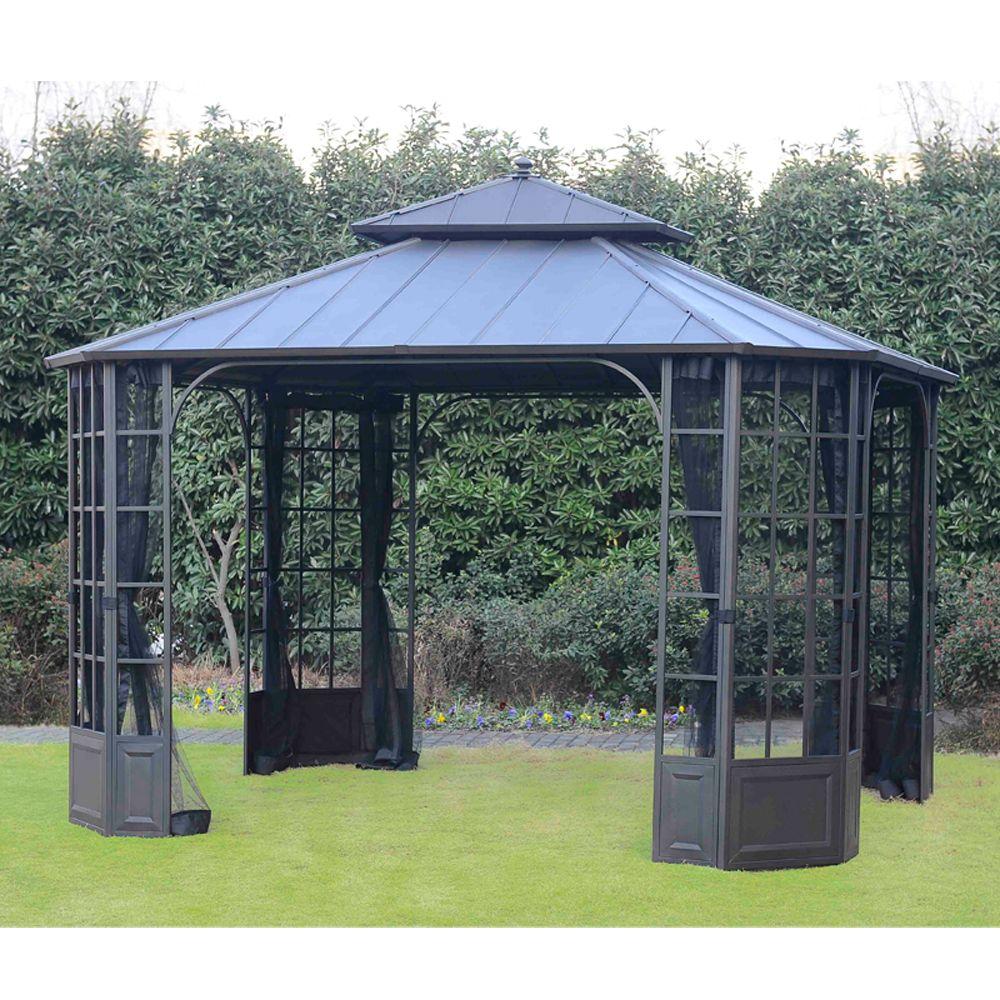 Hard top gazebo now forget
about stress