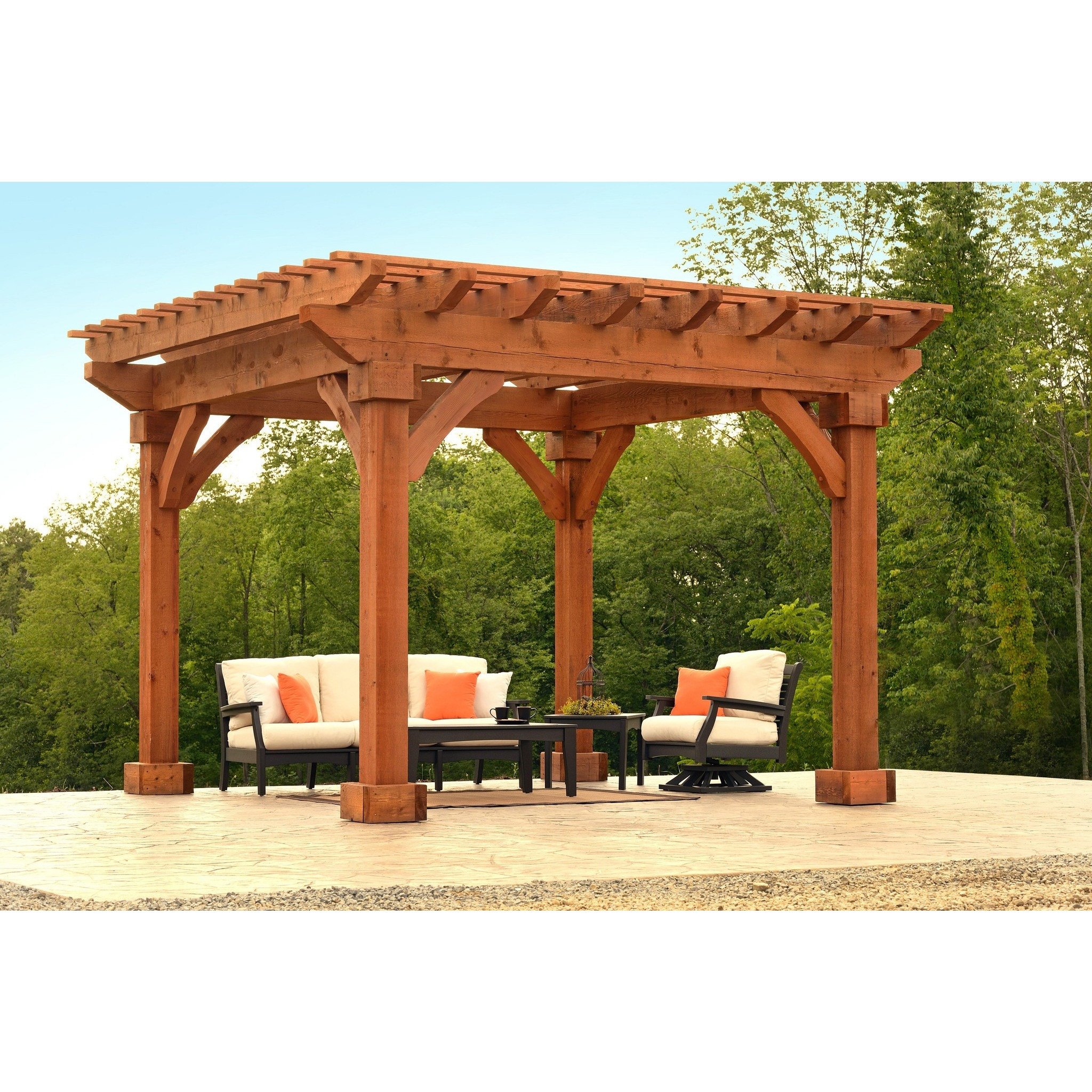 berlin gardens phoenix cedar pergola collection - 14u0027 x ... GKIYZRK