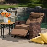 best selling pe wicker outdoor recliner DRZPOVW