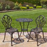 bistro patio set best choice products cast aluminum patio bistro furniture set in antique AZPBHRP