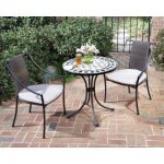 bistro patio set black ... ERJIJHE