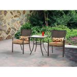 bistro patio set mainstays alexandra square 3-piece outdoor bistro set, seats 2 - walmart.com TUGBSKB