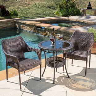 bistro patio set tudor city 3 piece bistro set ZGFFBAK