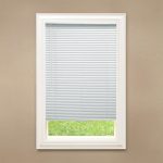 black out blind hampton bay cut to width white cordless 1 in. blackout vinyl blind MMDKPHT