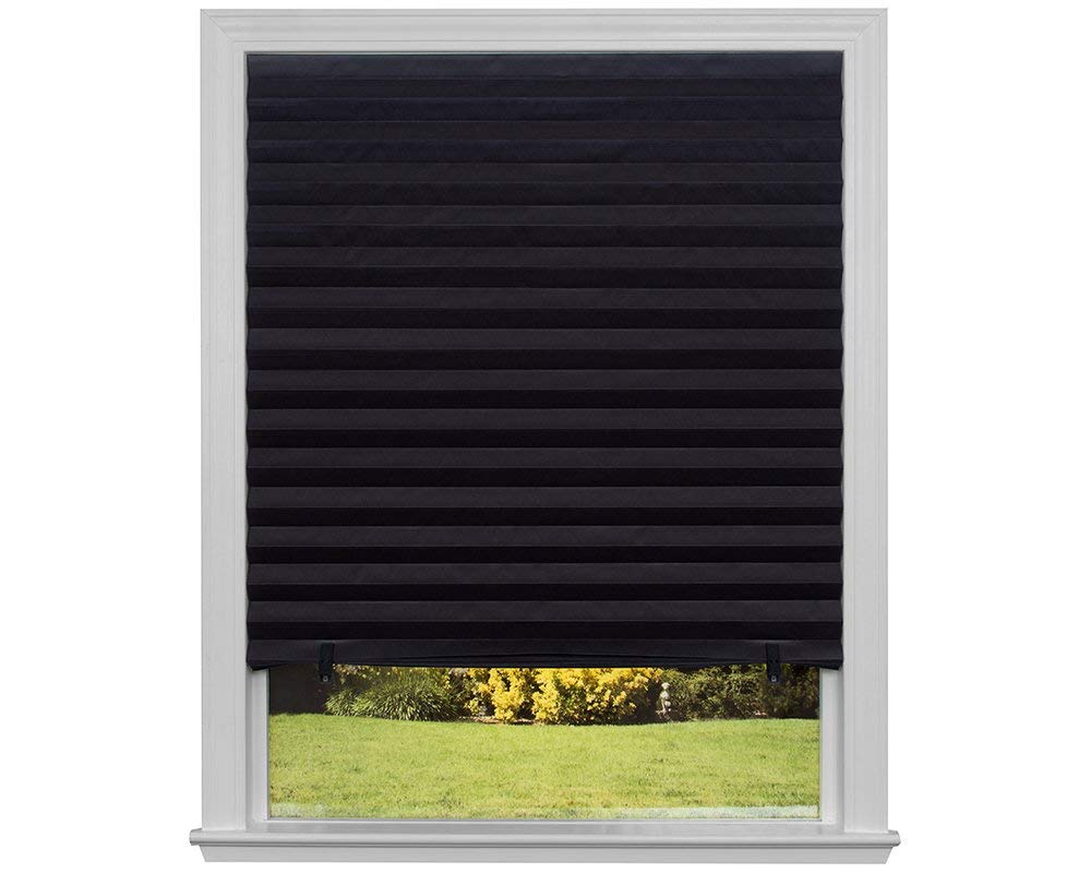 blackout blinds amazon.com: original blackout pleated paper shade black, 36u201d x 72u201d, 6-pack: TQUAUAP