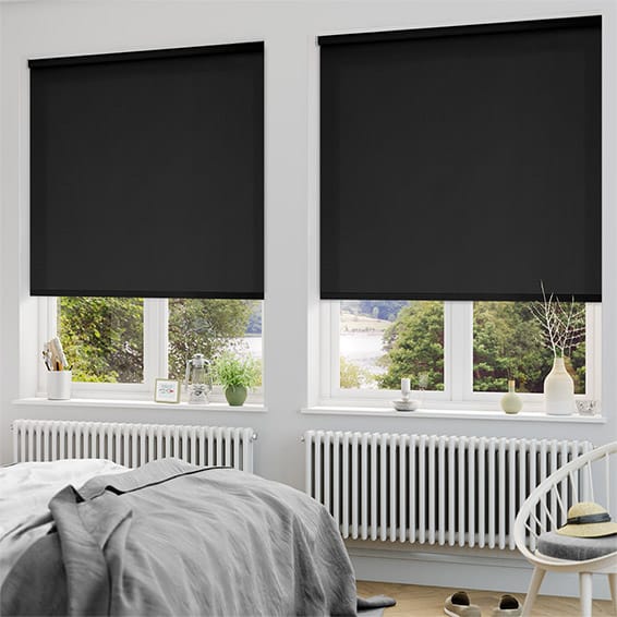 blackout blinds sevilla tranquility black blackout roller blind SKHDMCJ