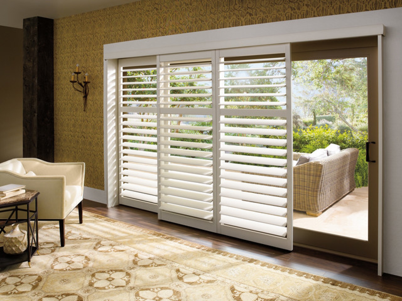 blinds for sliding doors plantation shutters for sliding glass patio doors MEBXIFC