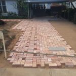 brick driveway driveway paving using old canberra red bricks. DAFRQKL