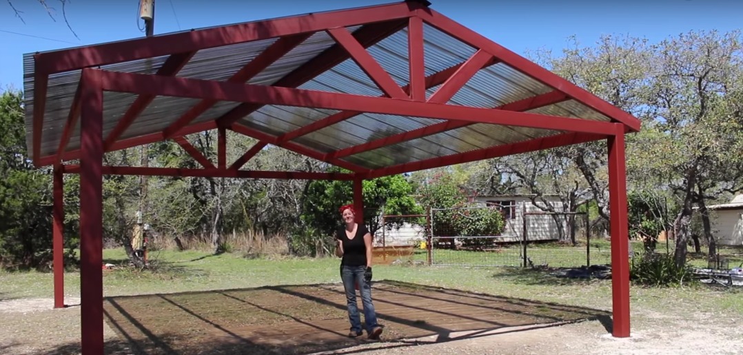 building a metal carport - part 2 JCZOUTZ