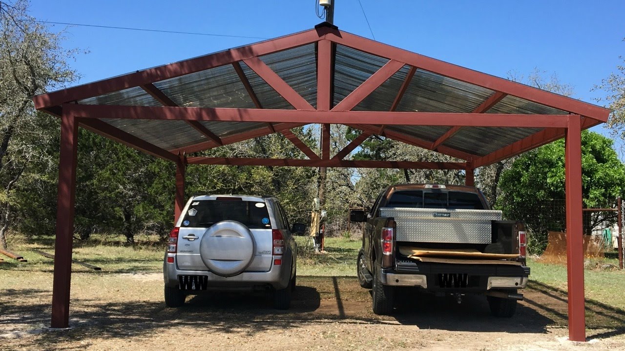 building a metal carport - part 2 MRDRZVN